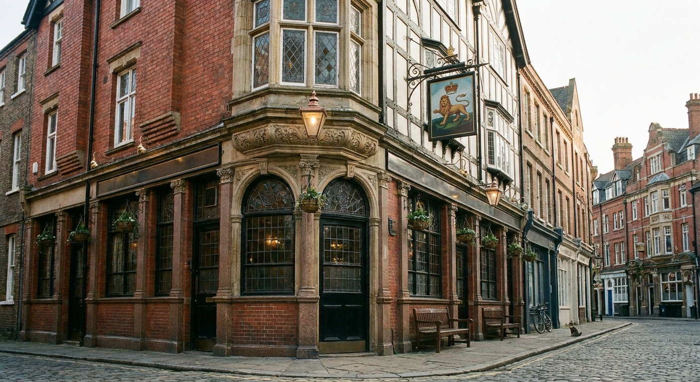 The Bells pub exterior on Church Street, a Victorian corner pub with original signage